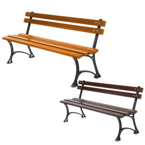 Banc jardin places bois - 3,