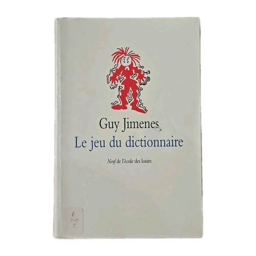 Livre jeu dictionnaire - jeu, du
