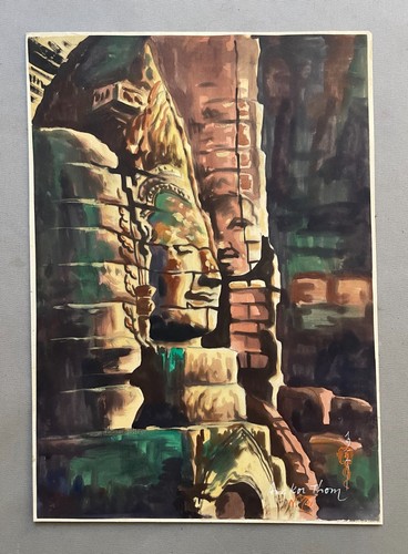 Angkor thom peinture sur - thom,,