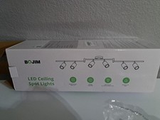 Bojim 6 Light LED Track Lighting Kit Ceiling Spot Lighting Adjustable Light Head