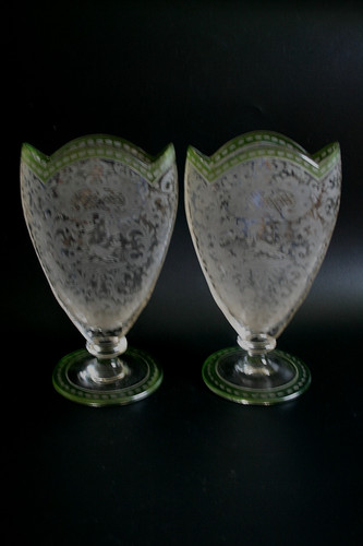 Paire vases anciens - de, en