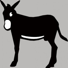Silhouette âne Catalan