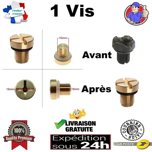 Vis purge laiton - purge,