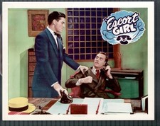 Escort Girl 11x14 Lobby Card Robert Kellard Wheeler Oakman Film-Noir Exploitatio