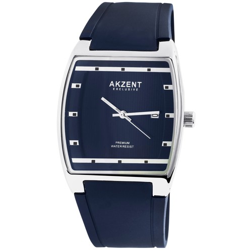 Montre homme silicone bleu
