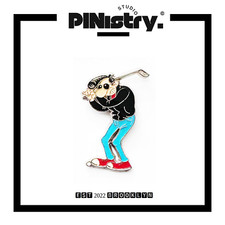 Vintage Lucien Plays Golf By Margerin Collectible #63 (Corner) Pin