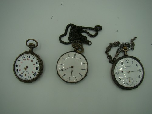 Lot trois montres gousset - lot,