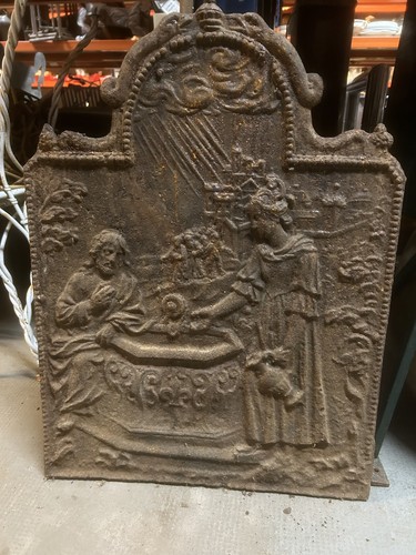 Plaque cheminée ancienne - de,