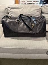 Lancel Paris  Duffel Bag Black Leather