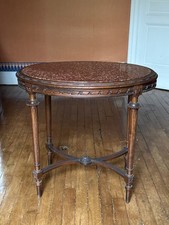 Ancien Guéridon ovale console