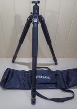 Feisol Carbon Tripod CT-3371 and Sunwayfoto Ball Head FT-44DDH, Bag & Spike Feet