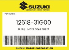 Suzuki Genuine Bush, Limiter Gear Shaft - 12618-31G00