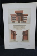 lithographie XIXe architecture