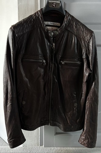 Blouson cuir homme redskins - cuir,