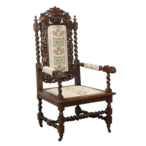 Fauteuil néo renaissance - fauteuil, néo-renaissance