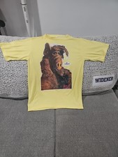 Yellow ALF 80's Icon T Shirt Vintage Retro TV No Problem Melmac Funny