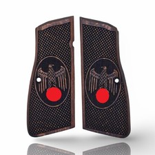 Poignées de pistolet en bois