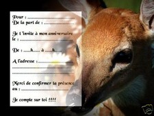 5 ou 12 cartes invitation