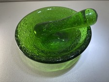 Mortier et pilon en verre