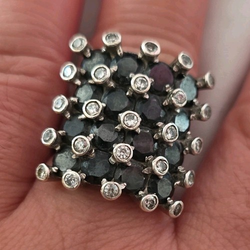 Bague argent massif avec - argent,