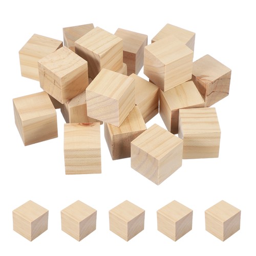 Pcs cubes bois naturel - pcs,