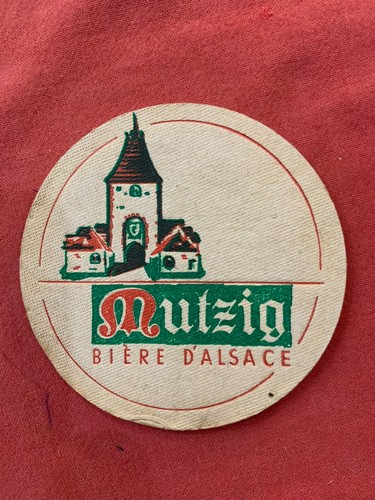 Ancien sous bock mutzig - ancien, gold