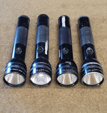 4 Maglite Mag-Lite Led Flashlight 10" DL2 D Cell