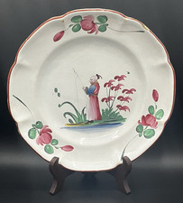 Assiette en faïence décor au