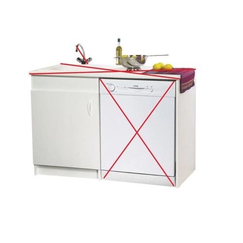 Meuble sous évier 120cm - meuble,