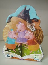 Puzzle Djeco Trois Petits Cochons- 24 Pièces 