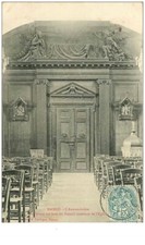 27.DANGU.n°8024.L'ANNUNCIATION.SCULPTURE SUR BOIS DU PORTAL INTERIEUR DE L'E