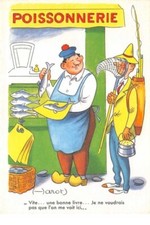 fishing. n°105416 .illustrator .harot .cpsm .quick a good book ...l on me v