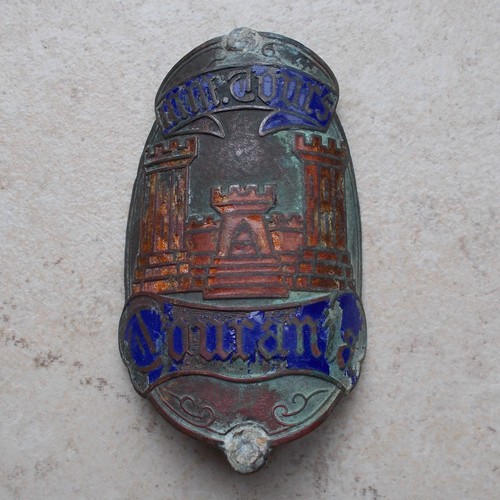 Ancienne plaque vélo - ancienne, de