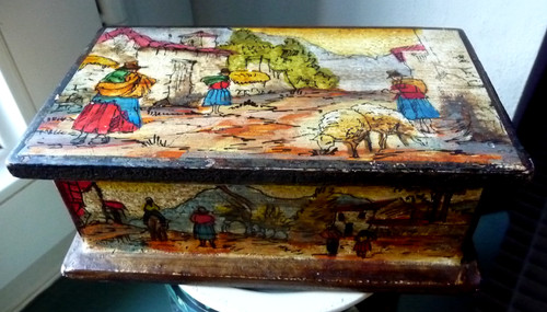 Ancien coffret bijoux - ancien, en