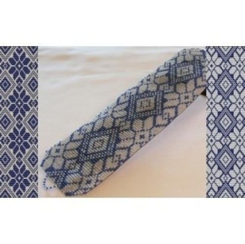 Loom patterns blue knit - 2,