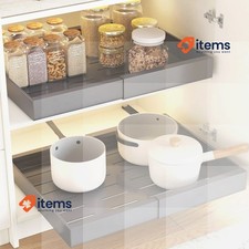 COVAODQ Rangement De Cuisine Tiroir Extensible Glissant 2 Paquet