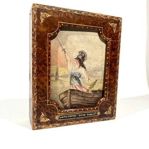 Coffret ancien décor peint - ancien,