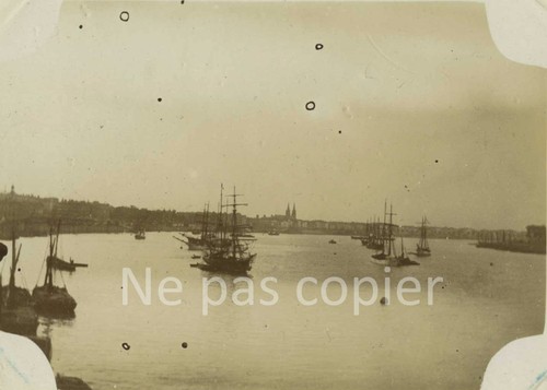 Bordeaux vers 1890 port et - vers,