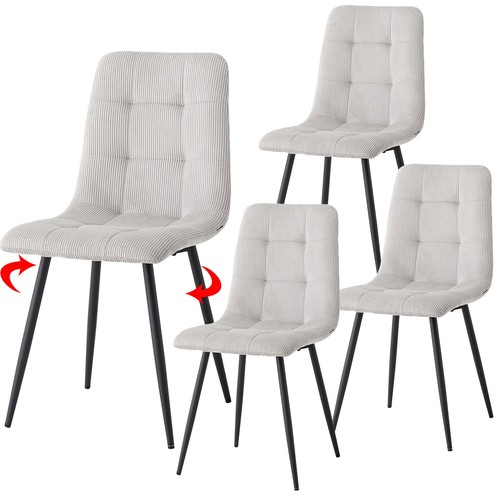 Lot chaises salle à - 4, de