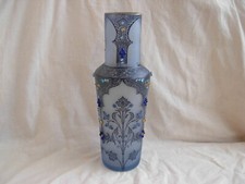 LEGRAS,ANTIQUE FRENCH ENAMELED GLASS VASE,EARLY 20th CENTURY.