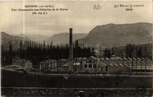 Cpa coubon vue - puy),
