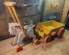 Jouet Bois À Tirer Ancien