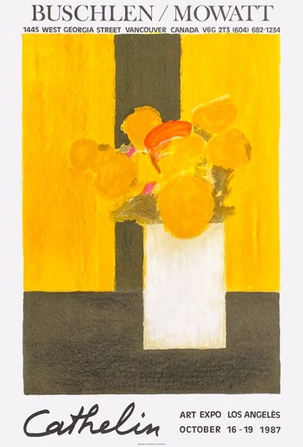 Bernard cathelin affiche litho - bernard,