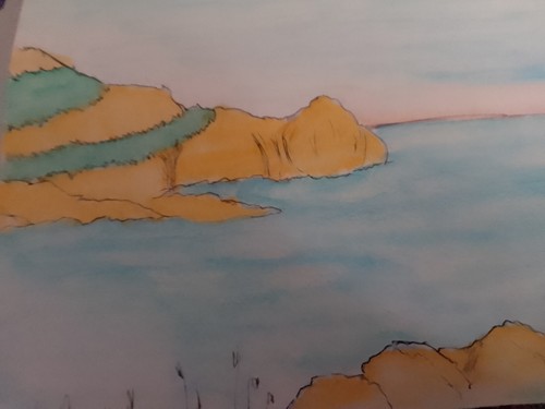 Aquarelle esterel - aquarelle,