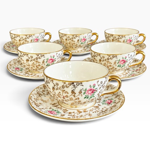 Tasse thé soucoupes - 6,