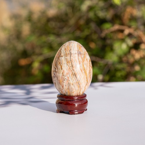 Oeuf onyx marbré - marbré, avec