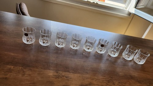 Lot verres cristal - 9,