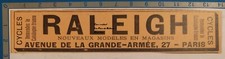 RALEIGH cycles vélos PARIS
