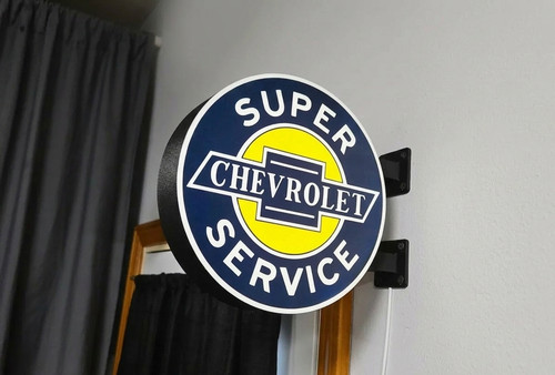 Enseigne lumineuse chevrolet - enseigne,