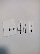 BELL & ROSS-126XL-JEU D'AIGUILLES COMPLET (X5)-OR ROSE/NOIRES SUPERLUMINOVA- NOS